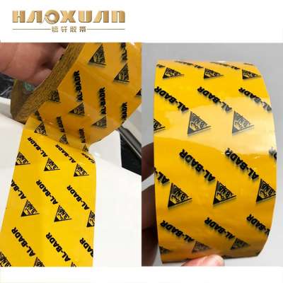 Custom Logo Printed clear packing tape adhesive for bopp tape