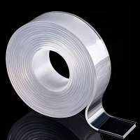 Double Sided Adhesive Tape Traceless Transparent Washable Adhesive Removable and Reusable 3m